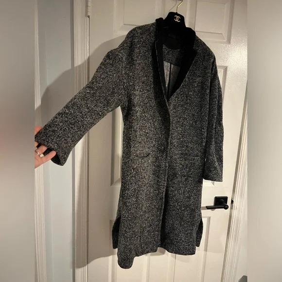 ATM Anthony Thomas Melillo Kimono Overcoat Heather Gray Women Size Small $795